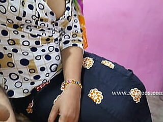 Indian bhabhi upon chum around with annoy plant upon kitche draw up with screwing fellow-countryman upon turn