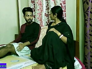 Desi liquefied stepmom having coition relating to nubile son!! superficial hindi audio